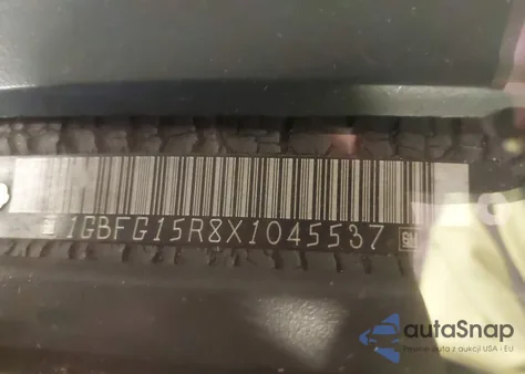 1999 Chevrolet Express из США, поврежденный, VIN 1GBFG15R8X1045537